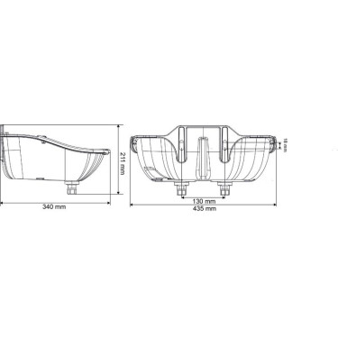Drinkbak PF6 Polyfast NC dubbel La Gée