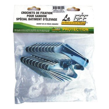 Verzinkte haken voor elastiek La Gée Verzinkte haken voor elastiek La Gée