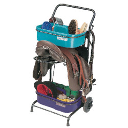 Servante porte-selle avec bacs de pansage La Gée