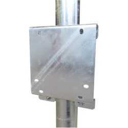 Platine avec 1/2 bride de fixation pour abreuvoir Polyflex NC La Gée