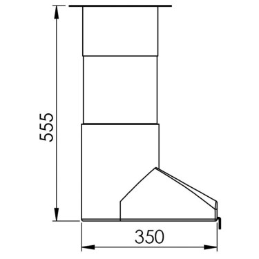 Korte afgebogen goot La Gée