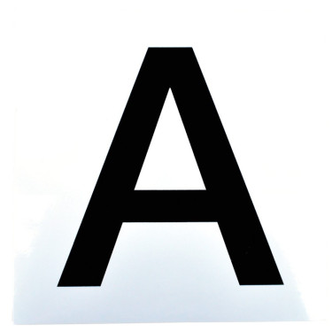 Jeu d'autocollants 12 lettres pour plaques ou panneaux de dressage La Gée Jeu d'autocollants 12 lettres pour plaques ou panneaux de dressage La Gée