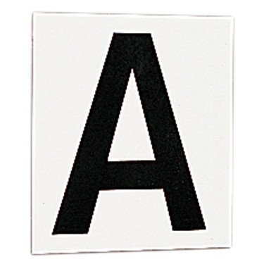 Set van stickers met 12 letters voor dressuurborden of -panelen La Gée