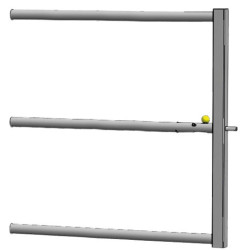 Afneembaar voorpaneel met automatische vergrendeling voor La Gée-stalbarrière