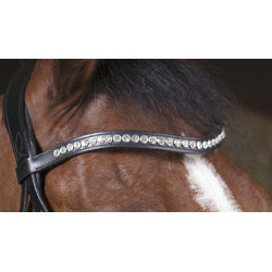 Bridon Norton Pro Strass Zwart Bridon Norton Pro Strass Zwart