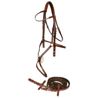 Bridon Valencia Muserolle Croisée à strass Marron Bridon Valencia Muserolle Croisée à strass Marron