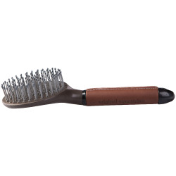 Borstel met leren handvat Maddox Horze Borstel met leren handvat Maddox Horze