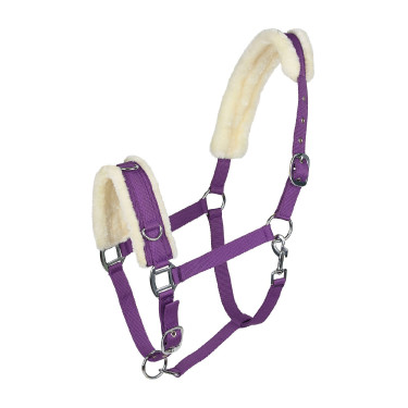 Caveçon Horze mouton Violet Caveçon Horze mouton Violet