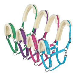 Caveçon Horze mouton Rose framboise