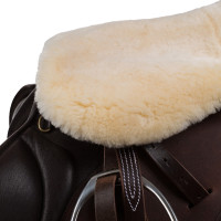 Couvre-siège de selle mouton Harleigh Horze Blanc cassé Couvre-siège de selle mouton Harleigh Horze Blanc cassé