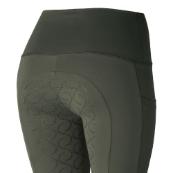 Legging taille haute fond intégral silicone Gillian Horze femme Vert kaki beetle Legging taille haute fond intégral silicone Gillian Horze femme Vert kaki beetle