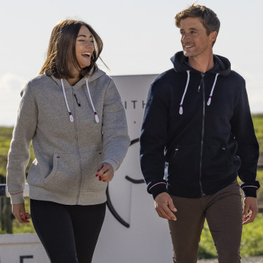 Sweat zippé Equithème Nicolas Bleu marine