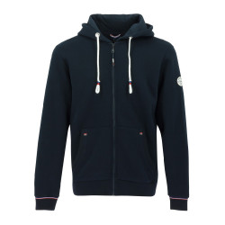 Sweat met rits Equithème Nicolas Marineblauw