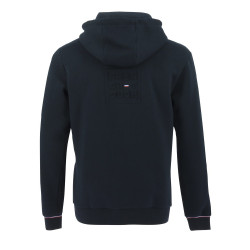 Sweat met rits Equithème Nicolas Marineblauw