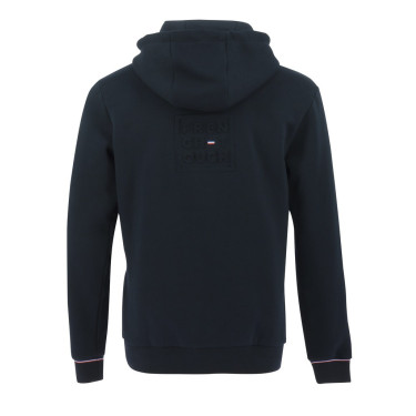 Sweat met rits Equithème Nicolas Marineblauw