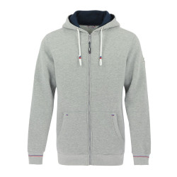 Sweat zippé Equithème Nicolas Gris chiné