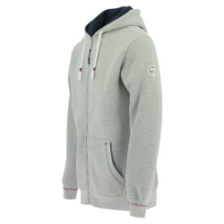Sweat zippé Equithème Nicolas Gris chiné