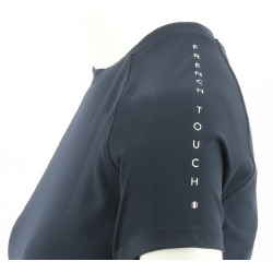 T-shirt Equithème Sofia met korte mouwen Marineblauw