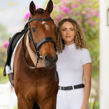 Wedstrijdpolo LeMieux Olivia met korte mouwen Wedstrijdpolo LeMieux Olivia met korte mouwen
