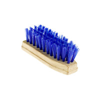 BROSSE POUR SABOTS, BASE BOIS Bleu