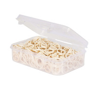 Doos met 500 manenelastieken Wit