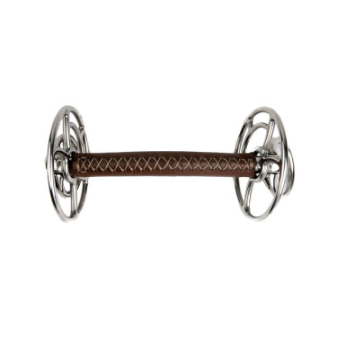 Mors releveur Metalab JW inox cuir Mors releveur Metalab JW inox cuir