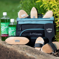 LeMieux ProKit Lite Grooming poetstas Braaf Blauw