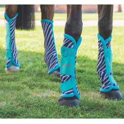 Guêtres anti mouches Arma Zeb-Tech Shires Bleu sarcelle Guêtres anti mouches Arma Zeb-Tech Shires Bleu sarcelle