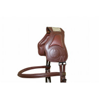 Hoofdstel met Vargas T-bridge van T Donker Havana Bruin Hoofdstel met Vargas T-bridge van T Donker Havana Bruin