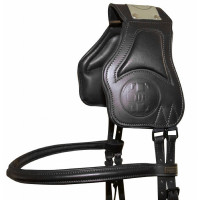 Hoofdstel met Vargas T-bridge van T Donker Havana Bruin