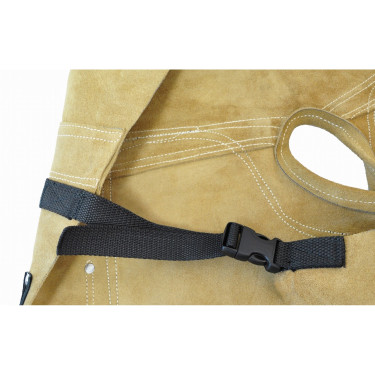 Smederijschort T de T van leer met 5 zakken