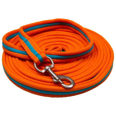 Gewatteerde zachte longeersingel Imperial Riding Neonoranje