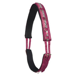 Werkbare singel nylon Imperial Riding Deluxe Roze / bordeaux / zilver Werkbare singel nylon Imperial Riding Deluxe Roze / bordeaux / zilver