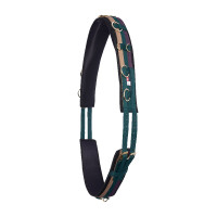 Nylon werk-singel Imperial Riding Deluxe Extra Roze met bloemenmotief