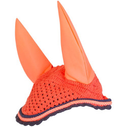 Bonnet anti-mouches Imperial Riding Italy de Luxe Flamingo / Marine Orange Bonnet anti-mouches Imperial Riding Italy de Luxe Flamingo / Marine Orange
