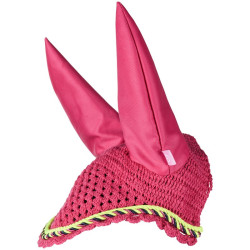 Bonnet anti-mouches Imperial Riding Italy de Luxe Fuchsia / marine Rose Bonnet anti-mouches Imperial Riding Italy de Luxe Fuchsia / marine Rose