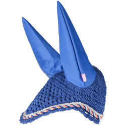 Bonnet anti-mouches Imperial Riding Italy de Luxe Corail bleu / néon Bonnet anti-mouches Imperial Riding Italy de Luxe Corail bleu / néon