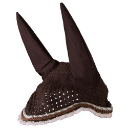 Bonnet anti-mouches Imperial Riding Italy de Luxe Choco / beige Marron Bonnet anti-mouches Imperial Riding Italy de Luxe Choco / beige Marron
