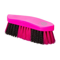 Harde borstel 2 kleuren groot Imperial Riding Neonroze