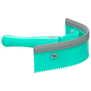 Couteau de chaleur cintré pvc avec caoutchouc Imperial Riding Jade Bleu