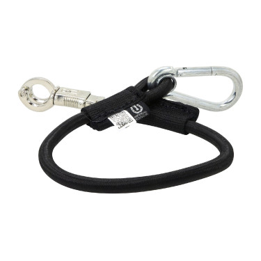 Longe d'attache Imperial Riding élastique pour camion 60 cm Noir Longe d'attache Imperial Riding élastique pour camion 60 cm Noir