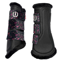 Guêtres de dressage Imperial Riding Flower Power Fleur noir Guêtres de dressage Imperial Riding Flower Power Fleur noir
