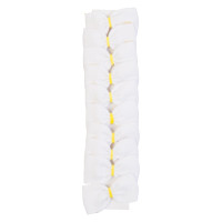 Noeuds à natter en tissu Sachet 20pc Blanc Noeuds à natter en tissu Sachet 20pc Blanc