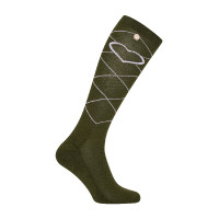 Chaussettes Imperial Riding Imperial Heart Olive sombre Vert Chaussettes Imperial Riding Imperial Heart Olive sombre Vert