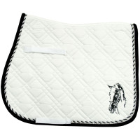 Zadeldoek Imperial Riding Pisa unisex Wit zwart Zadeldoek Imperial Riding Pisa unisex Wit zwart