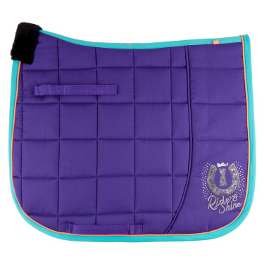 Zadeldek Imperial Imperial Riding Time to Shine dressuur Koninklijk Paars / Jadegroen Violet Zadeldek Imperial Imperial Riding Time to Shine dressuur Koninklijk Paars / Jadegroen Violet