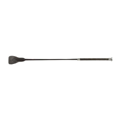 Paardrijcravache 60 cm met leren flap - Horze Nicolet