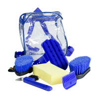 Set de pansage Horze (6 pièces) Bleu Set de pansage Horze (6 pièces) Bleu