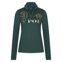 Top half-zip Favouritas Tech HV Polo Ivy Groen
