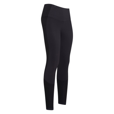 Legging d'équitation Euro-Star Breez FullGrip Noir argent